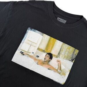 American Classics Scarface Tony Montana Movie Graphic T Shirt Mens XL Black Rare